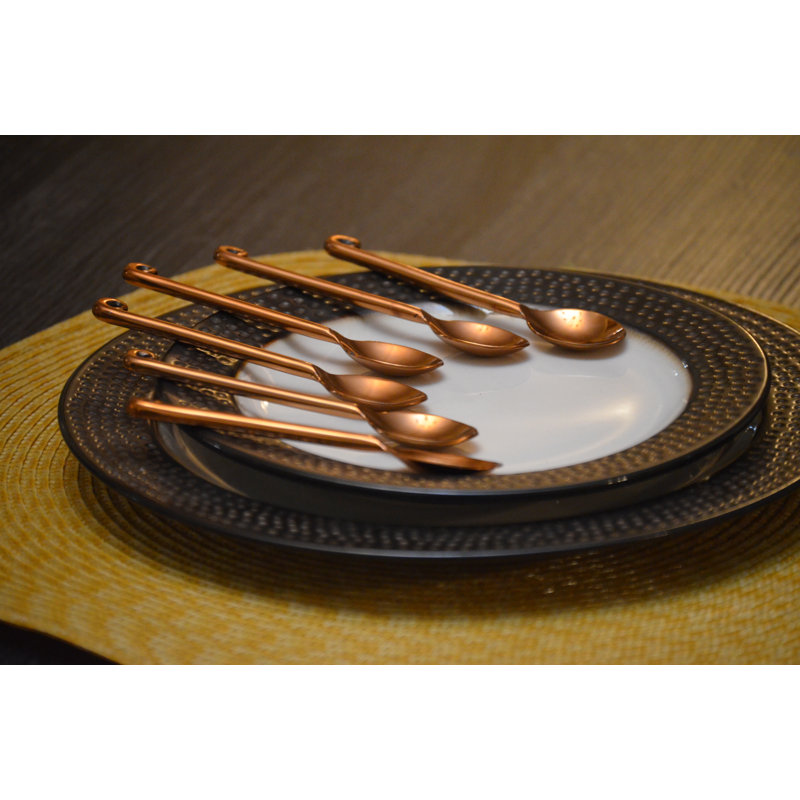 Ambo Handcrafted Twist Edge Teaspoon