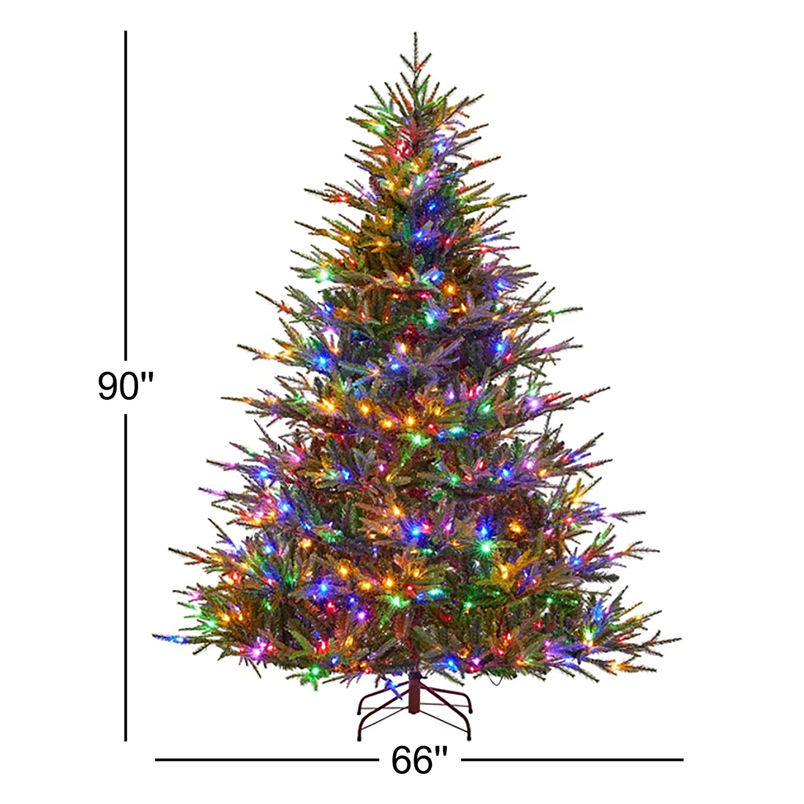 Pre-Lit Fir Christmas Tree, 7.5'