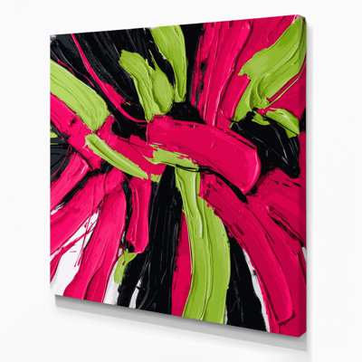 Neo Expressionism 18 Red Canvas Wall Art