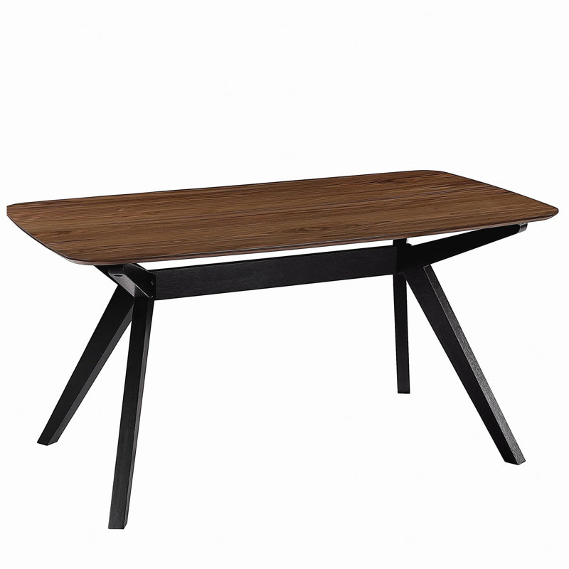Wood Dining Table ,Walnut+Black