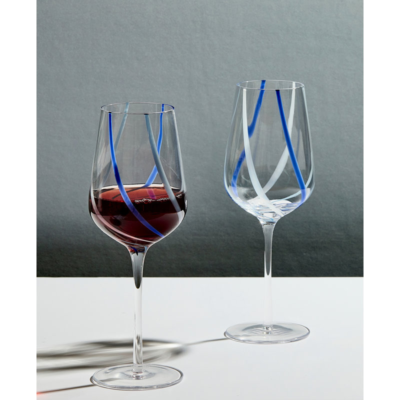 Rio Wine Glasses, Azure
