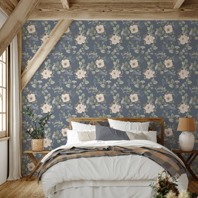 Papier peint floral Bramble