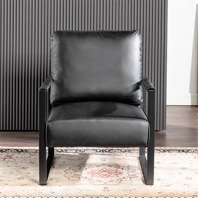 Ramaz Faux Leather Armchair