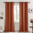 Thermal Insulated Room Darkening Grommet Curtain Panels (Set of 4)-106667197-106667182