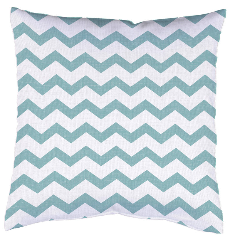 Zacke Chevron Square Cushion Cover, 40 x 40 cm, Mint colours, Yes