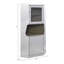 Armoire à 2 portes avec matériau en aluminium et 1 tablette pour un rangement organisé