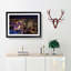 Aerial View of the Las Vegas Strip in Abstract - Picture Frame Graphic Art Print on MDF-55683041-55683040