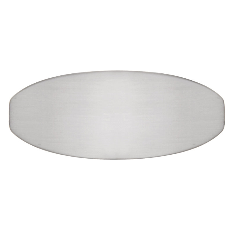 Wisteria 1 3/4" Length Oval Knob, Satin Nickel