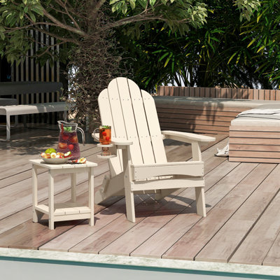 Chaise Adirondack pliante en plastique