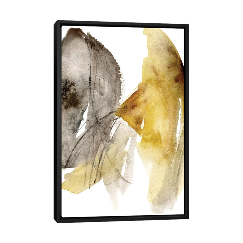«CALENDULA I», reproduction sur toile, H 26 po x l 18 po x P 1,5 po, Toile avec cadre noir
