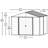 Ironwood Steel Hybrid Shed Kit 10 x 8 ft. Galvanized Anthracite