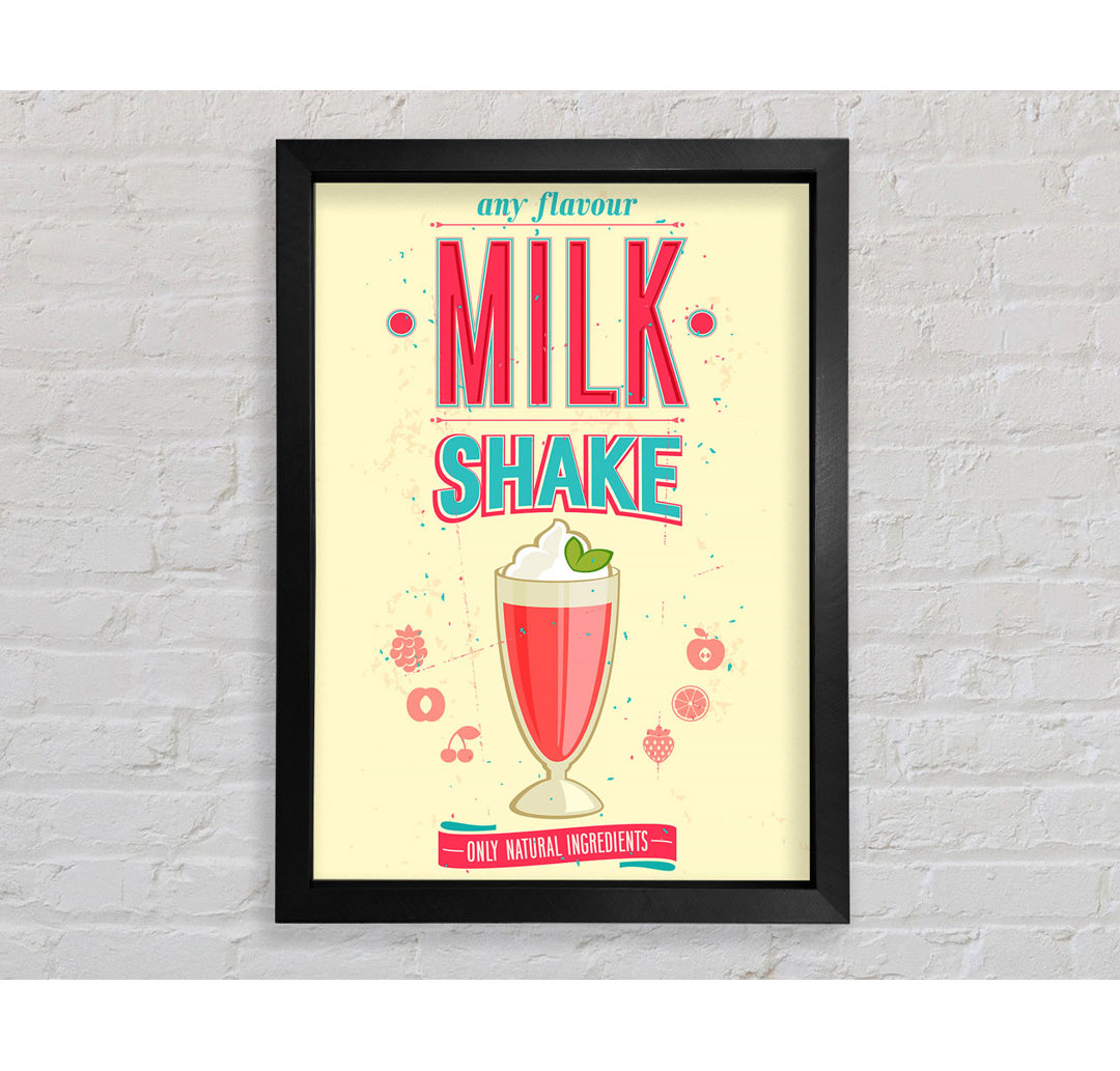 Milk Shake Gerahmter Druck