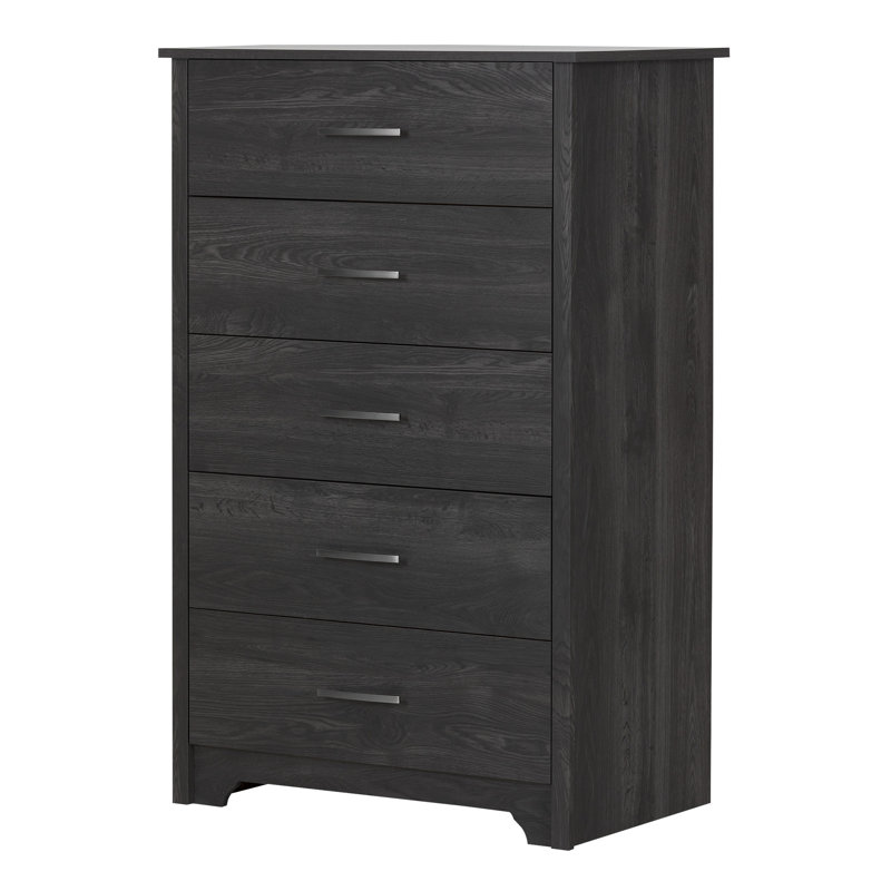 Commode 5 tiroirs Fusion, Chêne gris