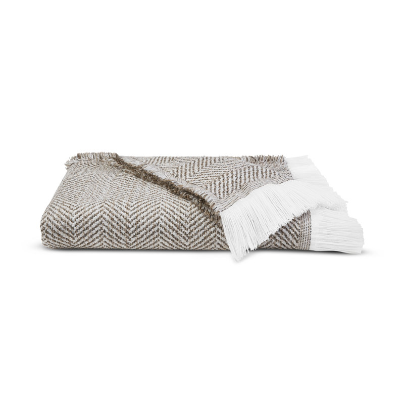 Sunbrella Eakins Throw Blanket, Ashe