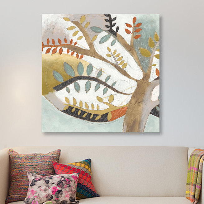 «June Erica Vess Arbor Whimsy I», impression sur toile tendue, H 12 po x l 12 po x P 1,5 po, Toile tendue, Pas de tapis