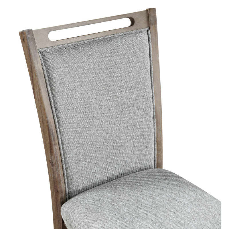Chaise rembourrée en lin Alzubair
