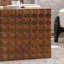 Table basse carrée en bois manufacturé rétro brun-1805248145
