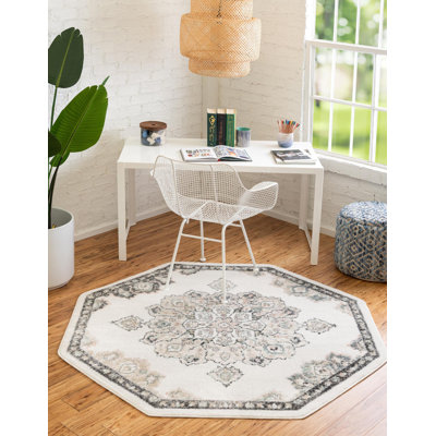 Tapis oriental ivoire
