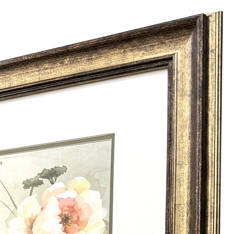 Art floral antique encadré