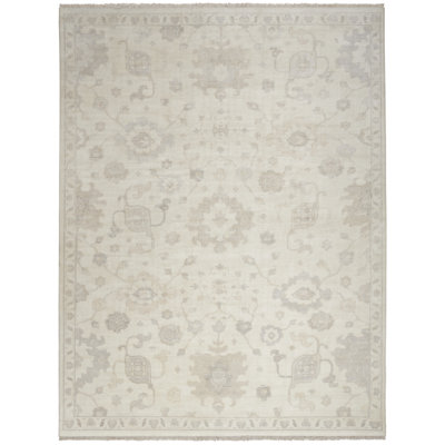 Tapis d'intérieur gris ivoire 9 pi 9 po x 13 pi 9 po Nourison Aldora