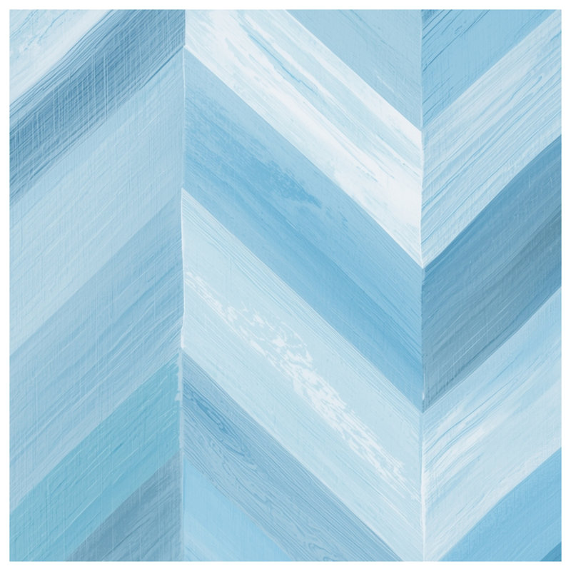 Blue Chevron Zigzag Blankets, 50in W x 60in H