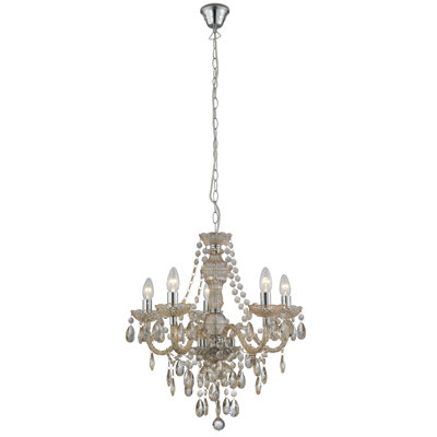 Lustre style chandelier 5 lumières Kelly