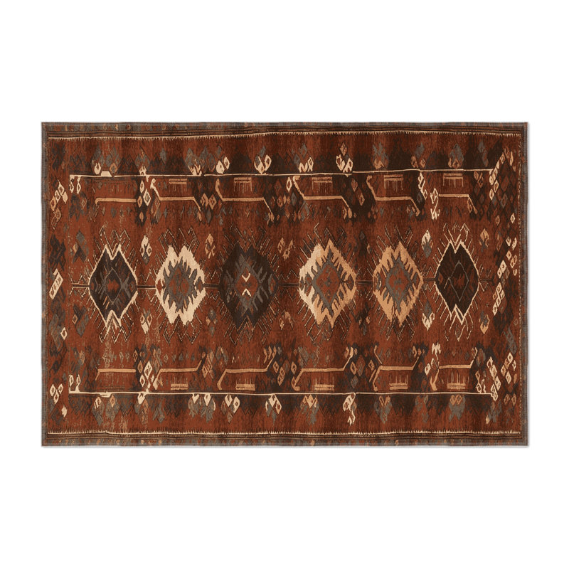 Tapis turc intérieur et extérieur brun, Rectangle 9 pi x 12 pi
