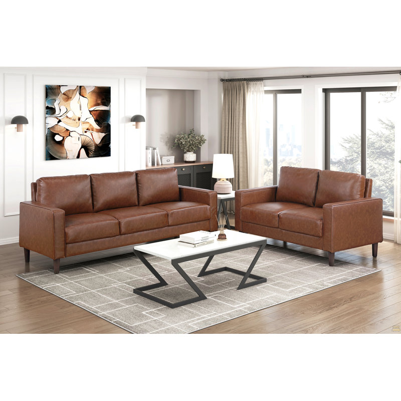 Causeuse 2 pièces Modern Living Room Furniture, Brun