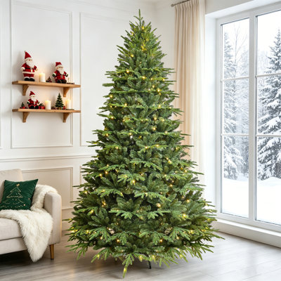 Arbre de Noël artificiel vert pré-éclairé