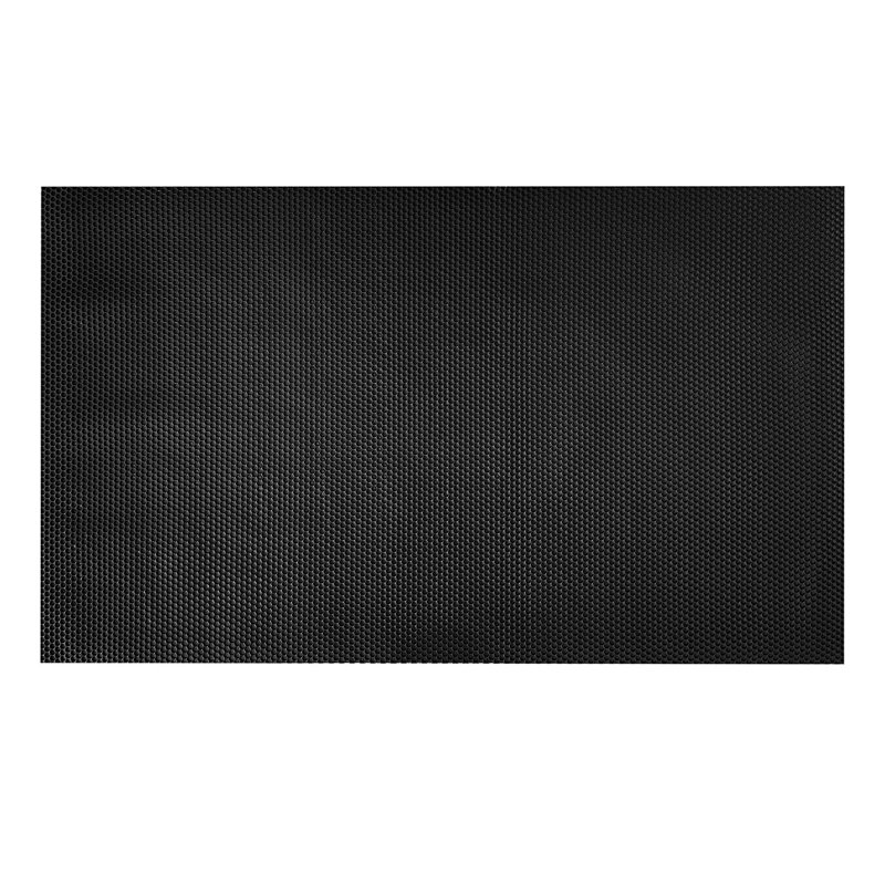 BBQ HEX Floor Mat in Black, Rectangle 75 x 125cm