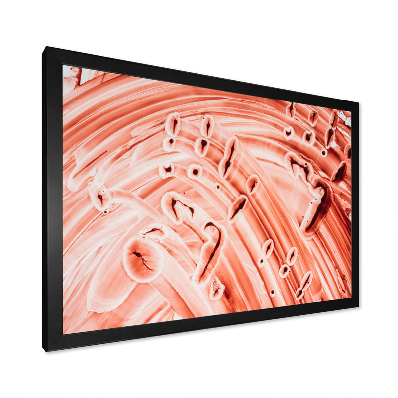 «Smeared Blood III», reproduction sur toile, Cadre noir, H 8 po x l 12 po x P 1 po