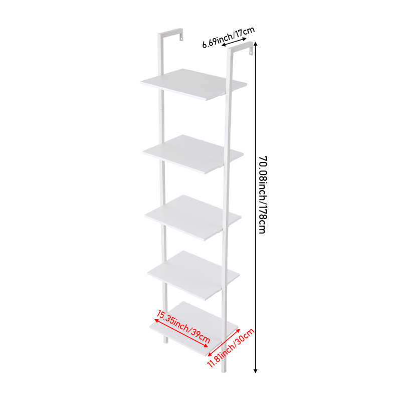 5-Tier Ladder Shelf for Bathroom