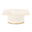 Gineverra Rectangular Cocktail Table - Ivory/Gold