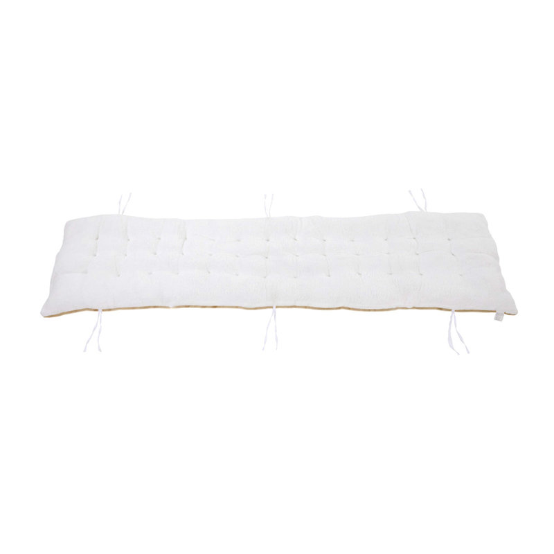 Thicken Sherpa Fleece Lounge Cushion with Non-slip Bottom, White