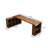 Nut-Brown L - shaped Pine Solid Wood Desk-1750481082