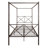 Metal Canopy Bed Frame, Platform Bed Frame  With X Shaped Frame Full
