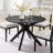 Crossroads 47" Round Wood Dining Table In Black