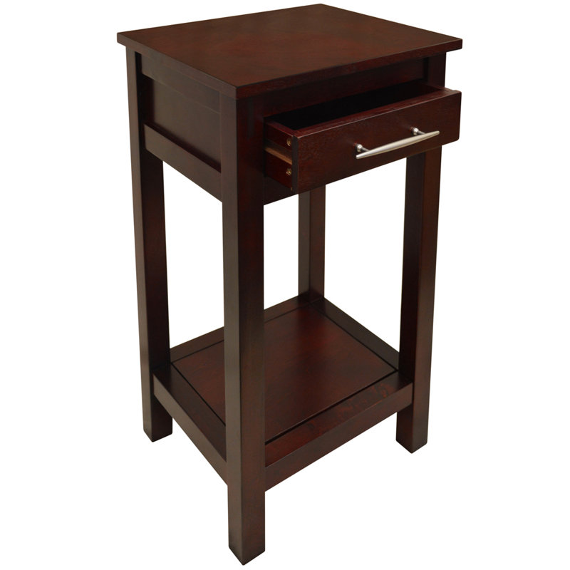 New Paltz Solid Wood End Table, Wenge