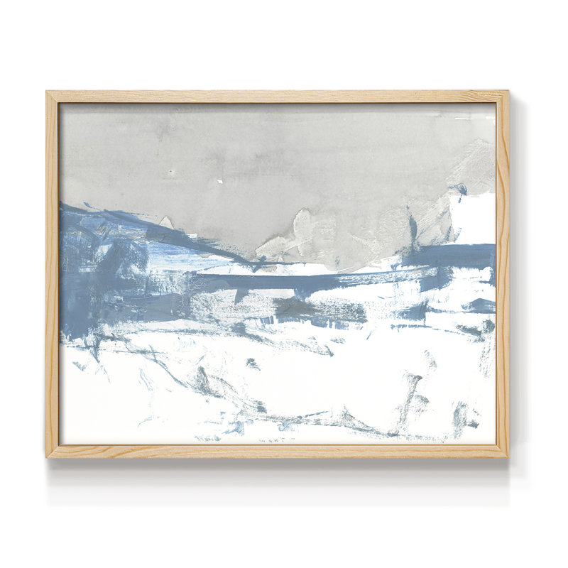 Meta Land I - Reproduction encadrée - Restickable, H 8 po x l 10 po, Naturel