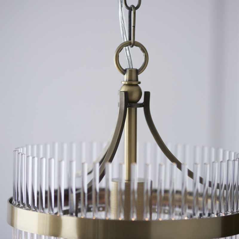Geira Pendant finished in Ant. Brass