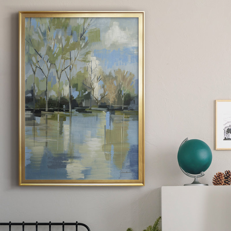 " Enchanted Forest II ", Gold, 42.5" H x 30.5" W x 1" D