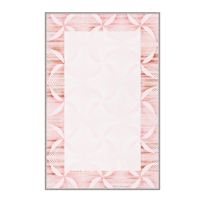 Antibacterial Woven Carpet (3D Digital Print) 4.0 x 5.9 Feet, 100% Polyester, Pile Height: 0.3 Inches | PVC Felt Dot Non-Slip Underside, Machine Washable, Perfect for Living Room & Bedroom Decor
