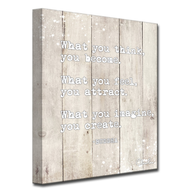 " Buddha Quote " by Olivia Rose, 16" H x 12" W x 1.5" D