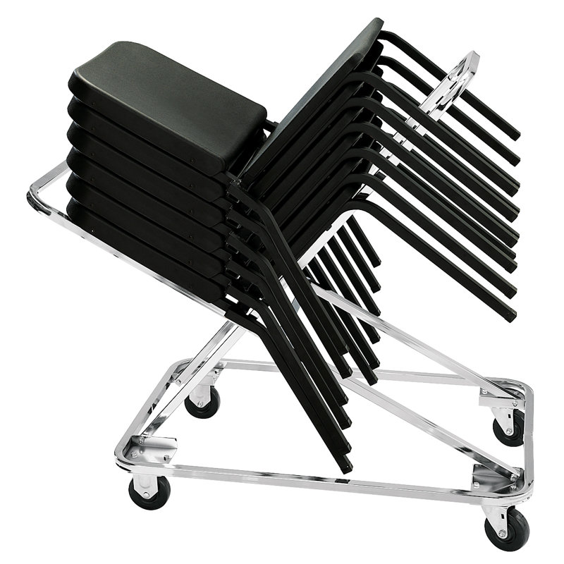 Black Steel Flat Dolly for 8200 Series Chairs