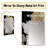 Exquisite White Rose Blooming Floral Gold Glam I - Rose Unique Mirror, Traditional Large Wall Mirror, Printed Metal Art-911490222