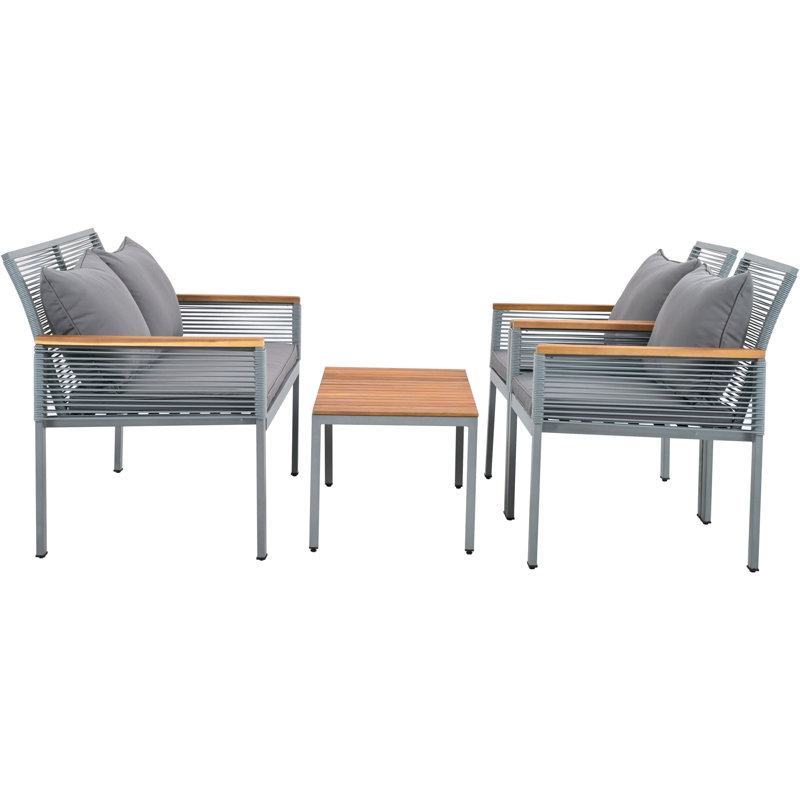 Liddie 4 - Person Seating Group with Cushions