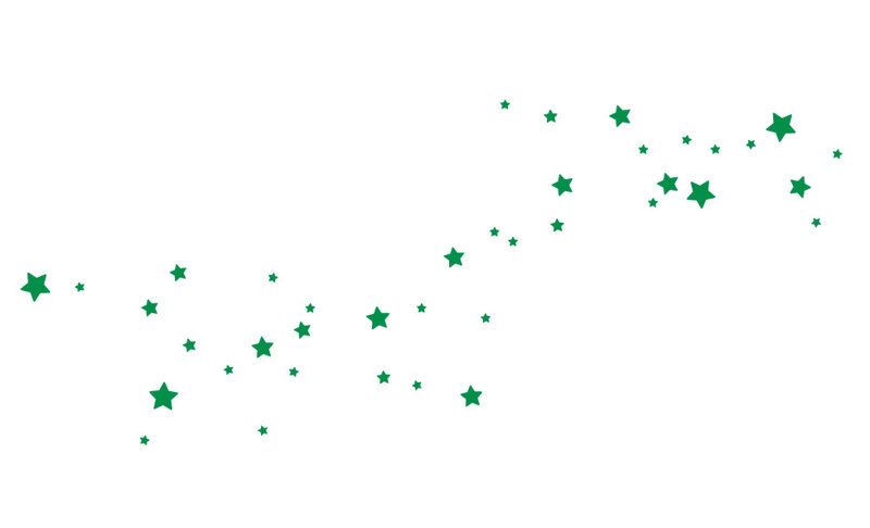 Décalcomanie murale en forme de lait galaxie, H 29 po x l 70 po x P 0,01 po, Vert clair