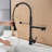 24.8" Modern 2-Function Single Handle Pull Down Kitchen Faucet With Pot Filler-128966326