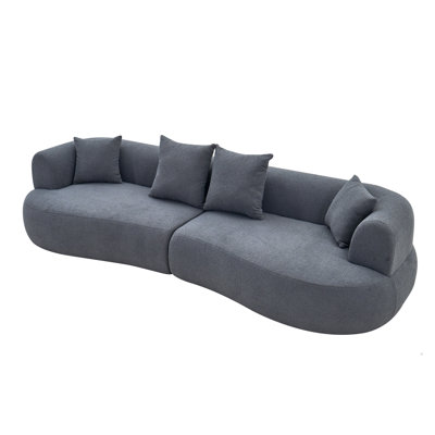 122-inch Modern Curved Sofa Sectional Cloud Couch Sofa