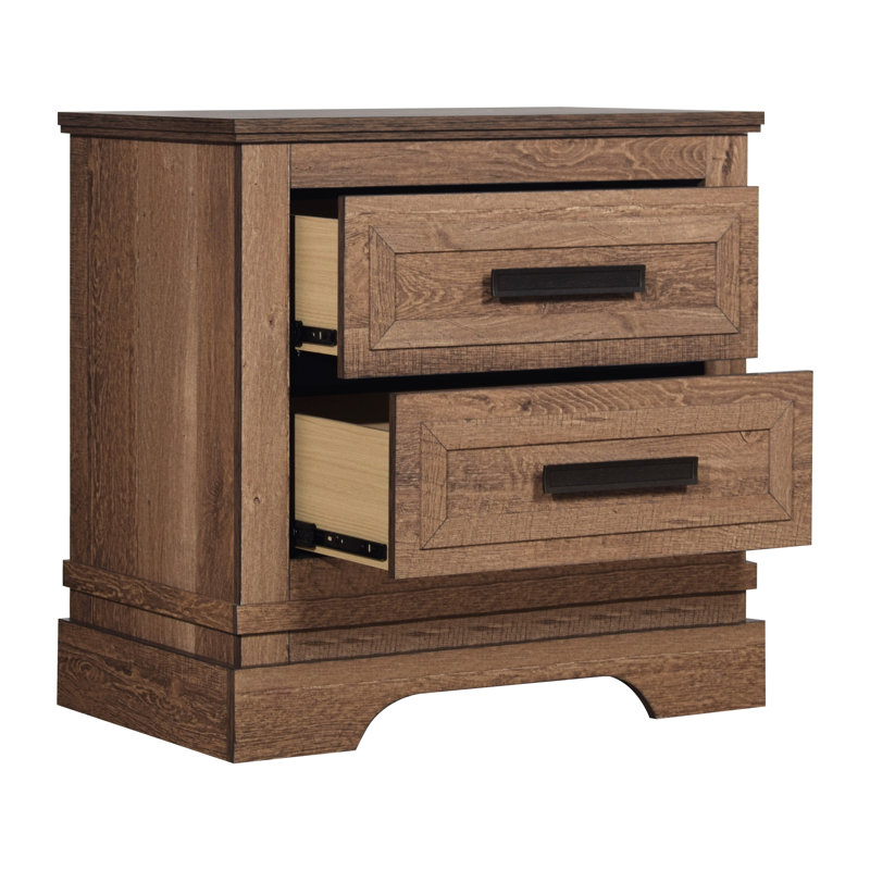 Table de chevet 2 tiroirs Wallasey